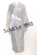 Qutie Frash / 2023浴衣3点SET  ブラック O-26-01-14-038-QU-OP-IG-OS