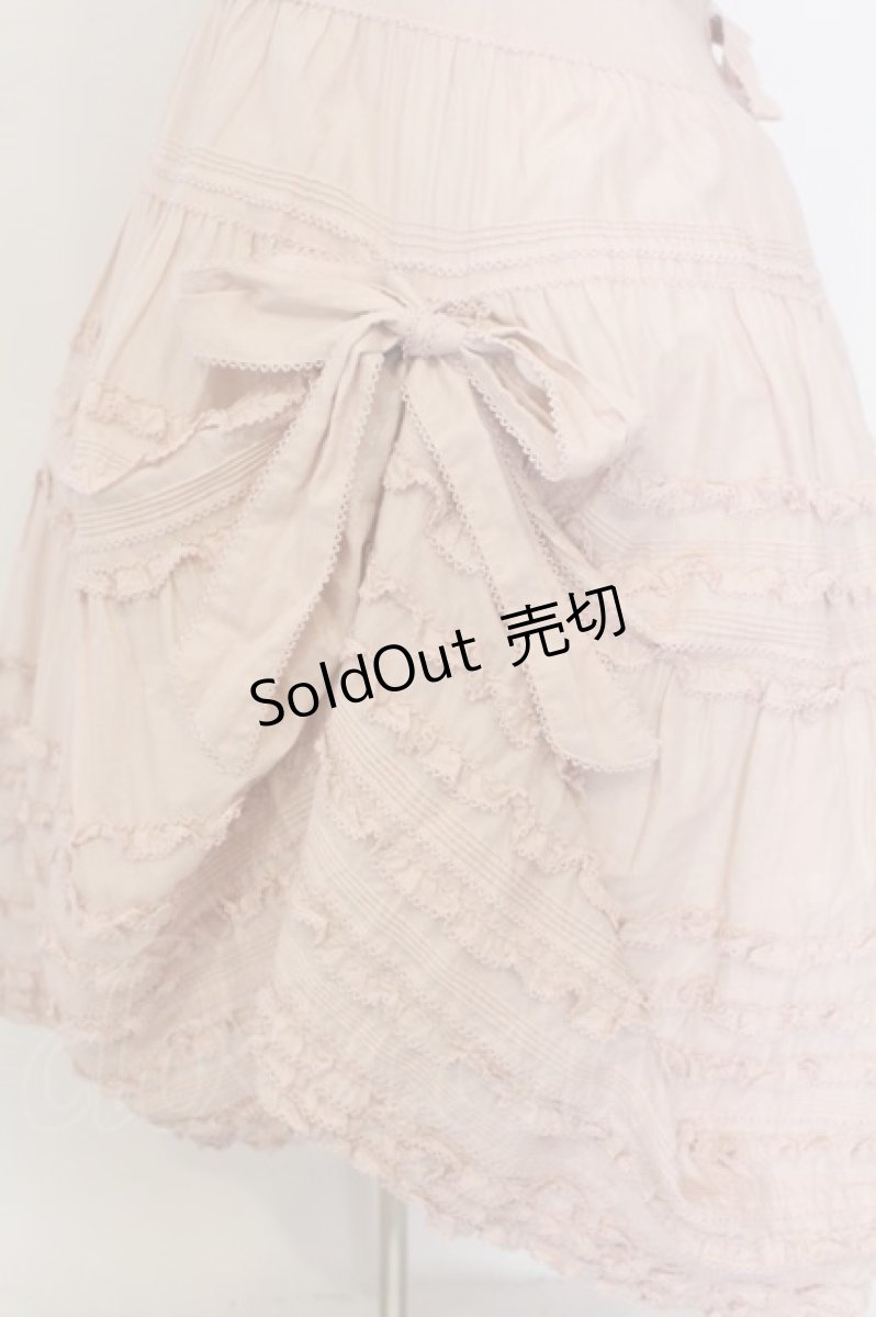 画像3: PINK HOUSE / たくし上げリボン付きローンタブリエ  ピンク O-26-01-14-003-LO-OP-IG-OS (3)