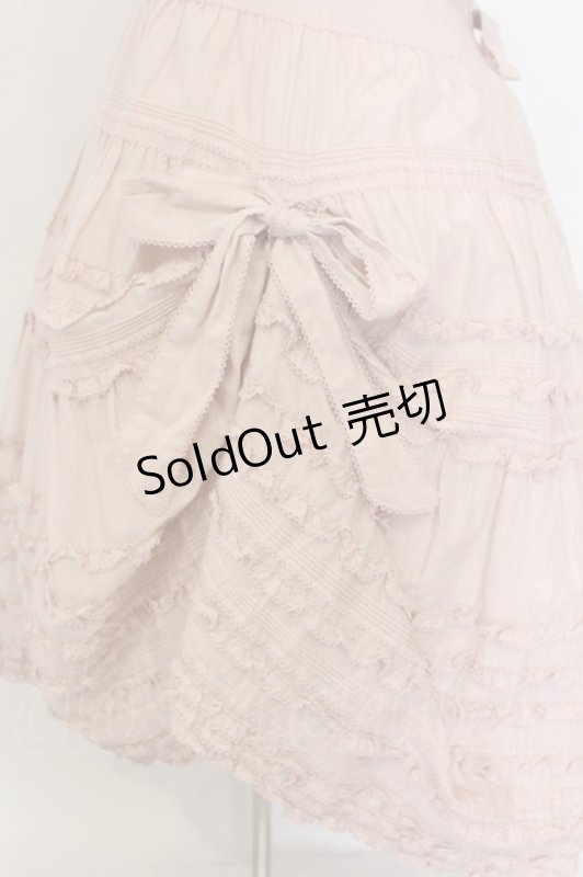 画像3: PINK HOUSE / たくし上げリボン付きローンタブリエ  ピンク O-26-01-14-003-LO-OP-IG-OS (3)