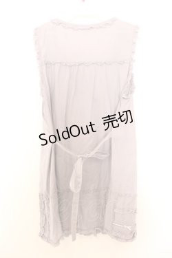 画像3: PINK HOUSE / はしごレースフリルチュニック  ラベンダー O-26-01-14-039-LO-BL-IG-OS