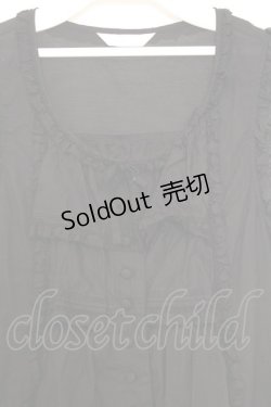 画像2: PINK HOUSE / はしごレースフリルチュニック  クロ O-26-01-14-040-LO-BL-IG-OS