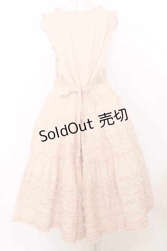 画像4: PINK HOUSE / たくし上げリボン付きローンタブリエ  ピンク O-26-01-14-003-LO-OP-IG-OS (4)