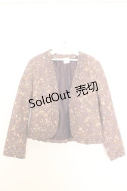 画像1: KANEKO ISAO / 花束柄キルティングジャケット  パープル O-26-01-14-042-EL-JA-IG-OS