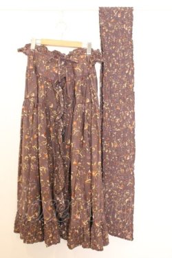 画像1: KANEKO ISAO / サッシュベルト付きオーバースカート  パープル O-26-01-14-043-EL-SK-IG-OS