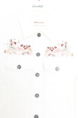 画像2: PINK HOUSE / デニム刺繍シャツブラウス  オフシロ O-26-01-14-044-LO-BL-IG-OS