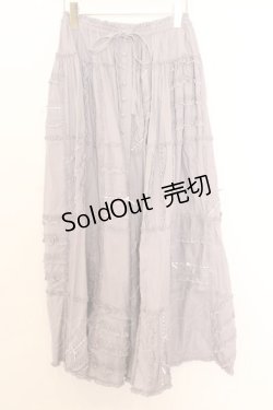 画像1: PINK HOUSE / はしごレーススカート  ラベンダー O-26-01-14-048-LO-SK-IG-OS