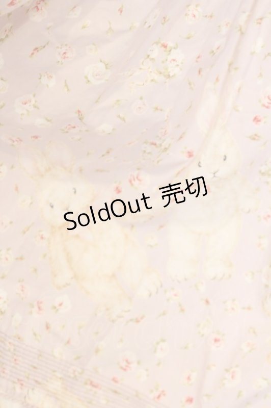 画像5: PINK HOUSE / バラ園うさぎミディワンピース  ピンク O-26-01-14-004-LO-OP-IG-OS (5)