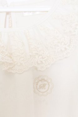 画像2: m petit by misako / デシンエリレースプルオーバー S オフシロ O-26-01-14-006-LO-TO-IG-OS