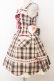 画像3: BABY,THE STARS SHINE BRIGHT / 裾スカラップタータンチェックジャンパースカート＆リボンコームセット  生成り×えんじ O-26-01-14-001-BA-OP-IG-OS (3)