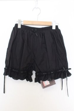 画像1: Kurumi Collaboration / CLK*メンドロワーズ フェアリーズブーケまどろみコットンドロワーズ S クロ O-26-01-14-010-0-PA-IG-OS