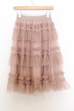 画像2: FLC / 星名桜子 チュールスカート  ピンク O-26-01-14-012-0-SK-IG-OS