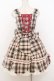 画像4: BABY,THE STARS SHINE BRIGHT / 裾スカラップタータンチェックジャンパースカート＆リボンコームセット  生成り×えんじ O-26-01-14-001-BA-OP-IG-OS (4)