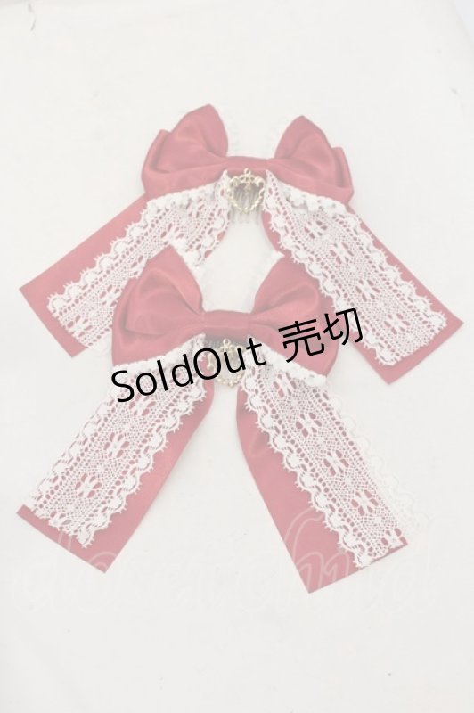 画像5: BABY,THE STARS SHINE BRIGHT / 裾スカラップタータンチェックジャンパースカート＆リボンコームセット  生成り×えんじ O-26-01-14-001-BA-OP-IG-OS (5)