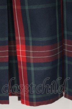 画像2: FLC / 皆方由衣コラボ MINA*タータンチェックワンピース S アカ×グリーン O-26-01-14-019-0-OP-IG-OS