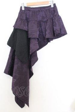 画像1: Qutie Frash / アシメラッップスカート  パープル O-26-01-14-021-QU-SK-IG-OS