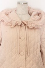 画像2: PINK HOUSE / フリルフード付きキルティングロングコート  ピンク O-26-01-14-002-LO-CO-IG-ZTC049 (2)