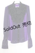 Qutie Frash / フリルブラウス  パープル O-26-01-14-027-QU-BL-IG-OS