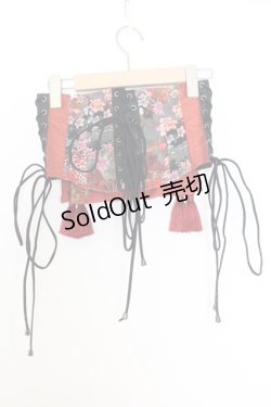 画像1: Qutie Frash / 太鼓帯コルセット  レッド O-26-01-14-028-QU-TO-IG-OS