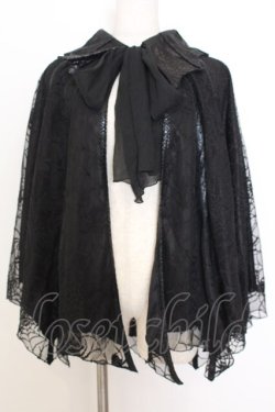 画像1: Qutie Frash / コウモリポンチョ  ブラック O-26-01-14-033-QU-TO-IG-OS