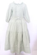 PINK HOUSE / ピンタックローンフリルワンピース  グリーン O-26-01-15-001-LO-OP-OW-OS