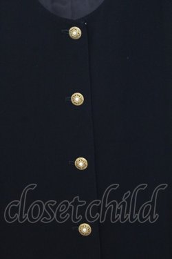 画像2: KANEKO ISAO / パールボタンリボンジャケット  クロ O-26-01-15-030-EL-JA-IG-OS