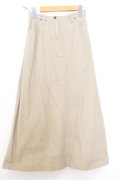 KANEKO ISAO / デニムロングスカート  ベージュ O-26-01-15-031-EL-SK-IG-OS