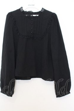 画像1: Rojita / レース切替ピンタックブラウス  クロ O-26-01-15-036-LO-TO-IG-OS