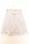 evelyn / 総レースパールスカート  ライトグレー O-26-01-15-037-LO-SK-IG-OS