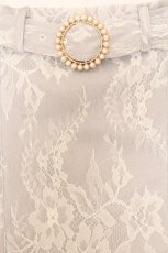 画像2: evelyn / 総レースパールスカート  ライトグレー O-26-01-15-037-LO-SK-IG-ZT284 (2)
