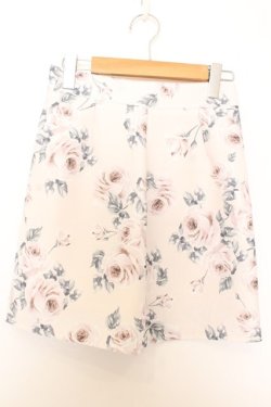 画像1: evelyn / 花柄タイトスカート  オフシロ O-26-01-15-041-LO-SK-IG-OS