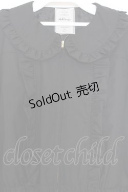 画像2: Ank Rouge / フリル衿コンパクトブルゾン  クロ O-26-01-15-043-CA-JA-IG-ZT300