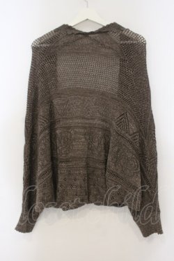 画像2: axes femme / ラメニットボレロカーディガン M モカ O-26-01-15-048-AX-TO-YM-OS