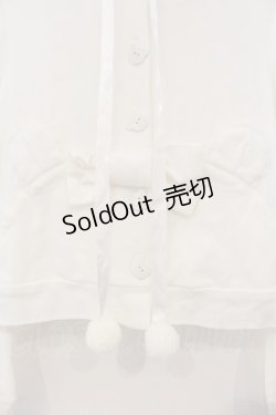 画像2: Angelic Pretty / ラブリィくまちゃんパーカー  シロ O-26-01-15-052-AP-TO-YM-OS