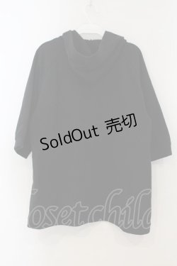 画像2: ALGONQUINS / 裏起毛半袖パーカー F ブラック O-26-01-15-054-AL-TO-YM-OS