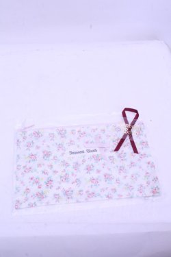 画像1: Innocent World / ミニバラマスクポーチ  アイボリー×ピンク O-26-01-15-1039-IW-ZA-OW-OS