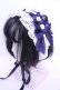 画像1: axes femme kawaii / トーションレースヘッドドレス  ネイビー O-26-01-15-1005-AX-AC-OW-OS (1)