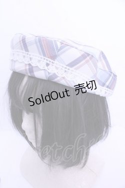 画像1: FLC / ホシナ*チェックベレー  サックス O-26-01-15-1006-LO-AC-IG-ZT012