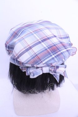 画像2: FLC / ホシナ*チェックベレー  サックス O-26-01-15-1006-LO-AC-IG-OS