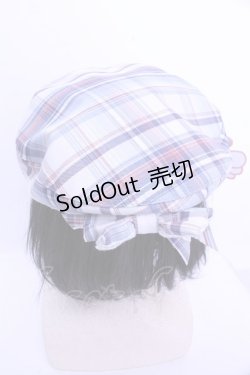 画像2: FLC / ホシナ*チェックベレー  サックス O-26-01-15-1006-LO-AC-IG-ZT012