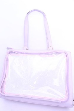 画像3: axes femme POETIQUE / ハート刺繍推し活A3トート  ピンク O-26-01-15-1012-AX-BG-OW-OS