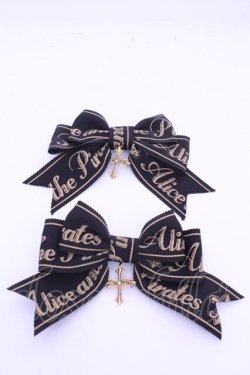 画像1: ALICE and the PIRATES / A/Pクロスリボンクリップ  クロ×ゴールド O-26-01-15-1015-PA-AC-OW-OS