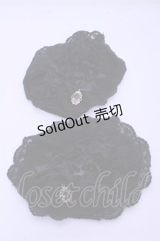 画像1: axes femme kawaii / トリプルリボンお袖留め  クロ O-26-01-15-1019-AX-ZA-IG-ZT012 (1)