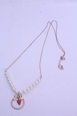 画像3: m petit by misako / AMイチゴサークルネックレス  アカ×ゴールド O-26-01-15-1023-LO-AC-IG-OS