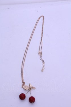 画像3: m petit by misako / AMサクランボネックレス  アカ×ゴールド O-26-01-15-1024-LO-AC-IG-OS