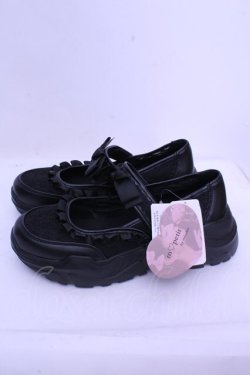 画像2: m petit by misako / AMコウリボンフリルSNK M クロ O-26-01-15-1036-LO-SH-IG-OS