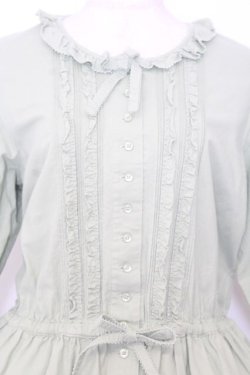 画像2: PINK HOUSE / ピンタックローンフリルワンピース  グリーン O-26-01-15-001-LO-OP-OW-OS