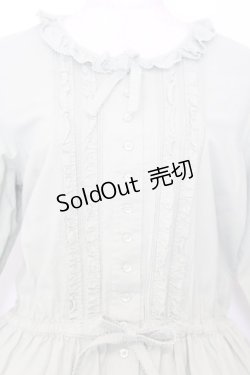 画像2: PINK HOUSE / ピンタックローンフリルワンピース  グリーン O-26-01-15-001-LO-OP-OW-OS