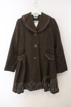 画像1: axes femme / ラメドットコート M ブラウン O-26-01-15-072-AX-CO-YM-OS