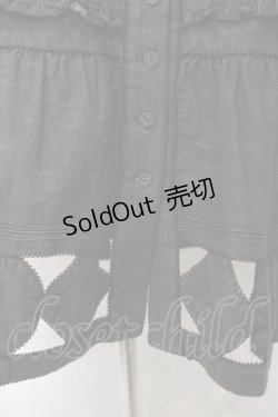 画像3: WONDERFUL WORLD / 裾パッチワークデニムティアードスカート  クロ系 O-26-01-15-078-LO-SK-IG-OS