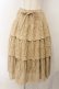 画像1: PINK HOUSE / レースティアードスカート  ベージュ O-26-01-15-079-LO-SK-IG-OS (1)